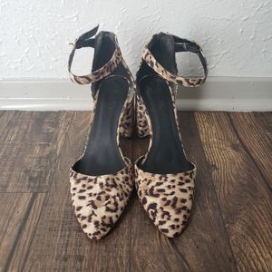 Charlotte Russe Leopard Block Heels